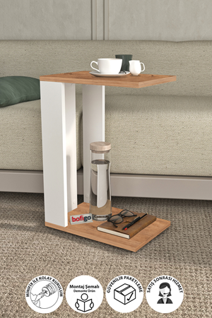 22-60-21 Wheeled Coffee Table PINE/WHITE