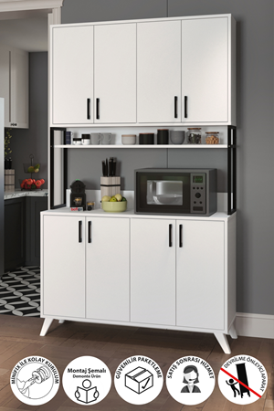 12-88-01 Multifunctional Defne Cabinet WHITE