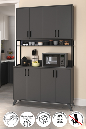 12-88-08 Multifunctional Defne Cabinet ANTHRACITE