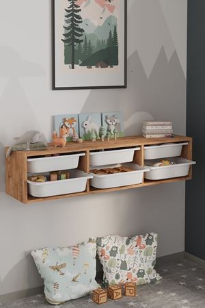 12-14-02 6 Baskets Multifunctional Sahra Cabinet PINE