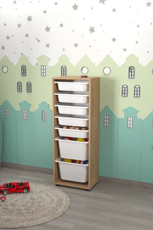 12-10-14 7 Baskets Multifunctional Pera Cabinet SAPPHIRE- OAK