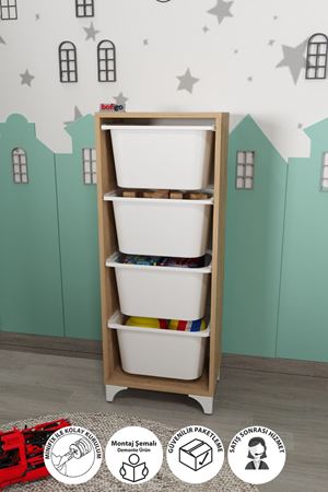 12-04-14 4 Baskets Multifunctional Dora Cabinet SAPPHIRE OAK