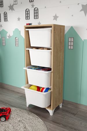 12-04-14 4 Baskets Multifunctional Dora Cabinet SAPPHIRE OAK