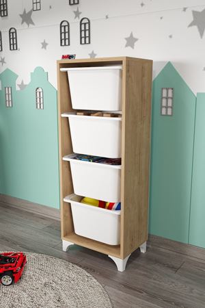 12-04-14 4 Baskets Multifunctional Dora Cabinet SAPPHIRE OAK