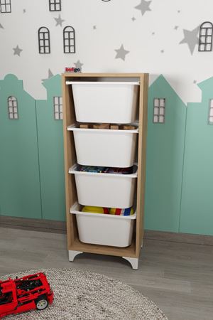 12-04-14 4 Baskets Multifunctional Dora Cabinet SAPPHIRE OAK