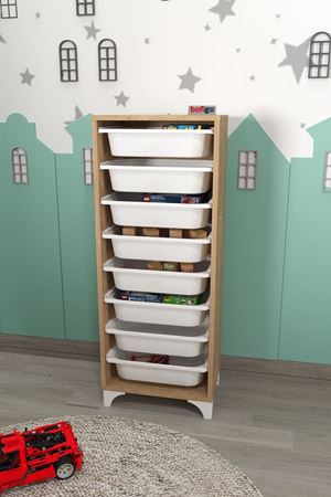 12-01-14 8 Baskets Multifunctional Dora Cabinet SAPPHIRE-OAK