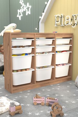 12-11-02 12 Baskets Multifunctional Lara Cabinet PINE