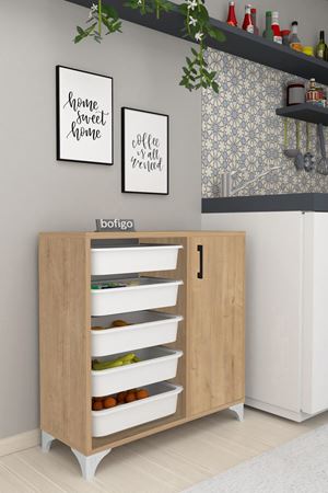 12-02-14 5 Baskets Multifunctional Kayra Cabinet SAPPHIRE-OAK