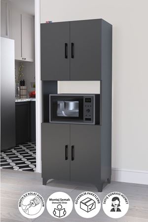 12-70-08 Ece Microwave Cabinet ANTHRACITE