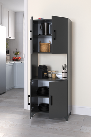 12-70-08 Ece Microwave Cabinet ANTHRACITE