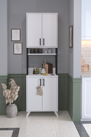 12-48-01 Sedef Kitchen Cabinet WHITE