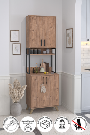 12-48-02 Sedef Kitchen Cabinet PINE