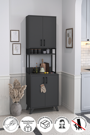 12-48-08 Sedef Kitchen Cabinet ANTHRACITE