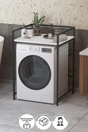 13-20-01 Washing Machine Stand WHITE