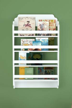 Bofigo 4 Raflı Montessori Kitaplık Eğitici Çocuk Kitaplığı Çocuk Odası Kitaplığı Pella Beyaz