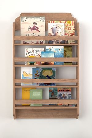 Bofigo 4 Raflı Montessori Kitaplık Eğitici Çocuk Kitaplığı Çocuk Odası Kitaplığı Pella Çam