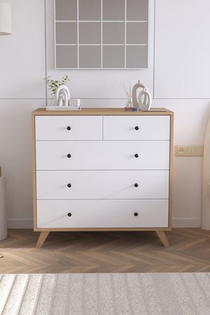 27-03-41 Smyrna Dresser SAPPHIRE OAK/WHITE