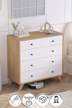 27-03-41 Smyrna Dresser SAPPHIRE OAK/WHITE