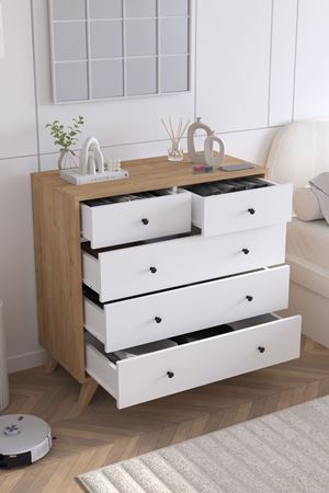 27-03-41 Smyrna Dresser SAPPHIRE OAK/WHITE