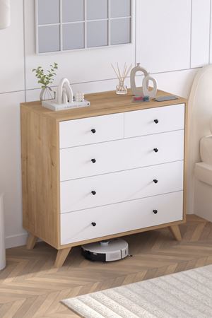 27-03-41 Smyrna Dresser SAPPHIRE OAK/WHITE