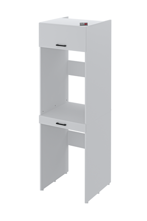 12-04-01 Washing Machine And Dryer Irmak Cabinet WHITE