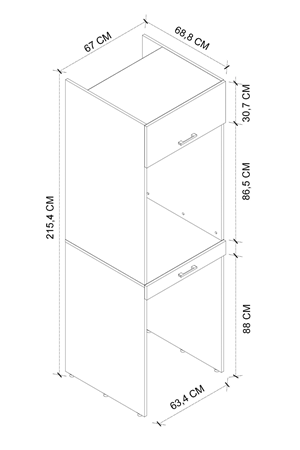 12-04-08 Washing Machine And Dryer Irmak Cabinet ANTHRACITE