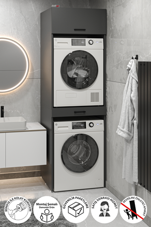 12-04-08 Washing Machine And Dryer Irmak Cabinet ANTHRACITE