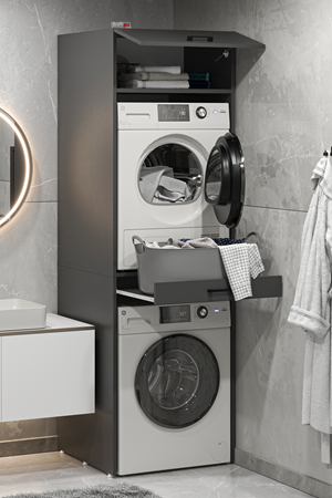 12-04-08 Washing Machine And Dryer Irmak Cabinet ANTHRACITE