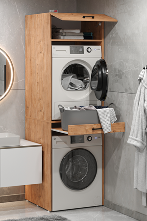 12-04-02 Washing Machine And Dryer Irmak Cabinet PINE