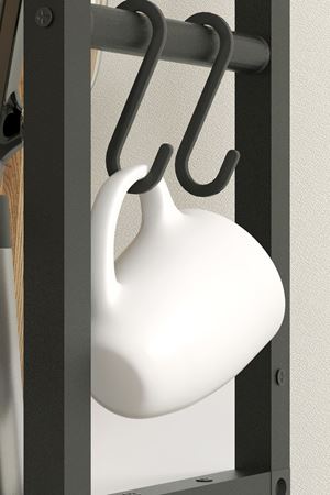 28-03-01 Ethiopia Two-Door Kitchen Stand WHITE