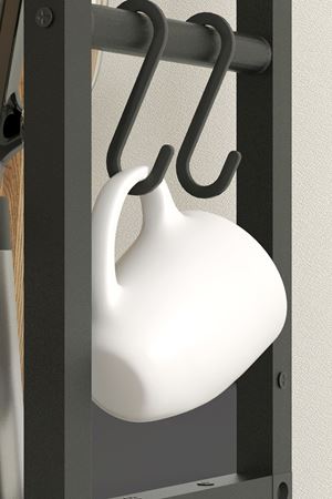 28-03-08 Ethiopia Two-Door Kitchen Stand ANTHRACITE