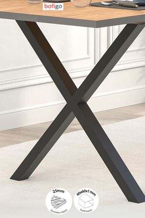 34-02-02 Oslo Dining Table  85 x 180 Cm With X Shaped Legs PINE