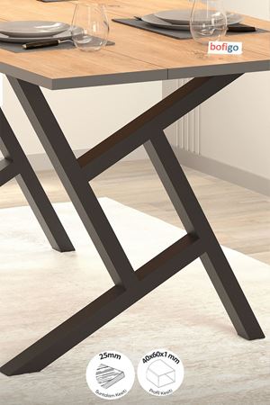 34-02-02 Oslo Dining Table With Star Shaped Legs PINE