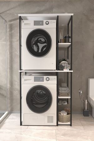 12-38-01 Misra Metal Bathroom Cabinet WHITE