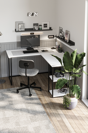 20-30-01 Odin Study Desk WHITE