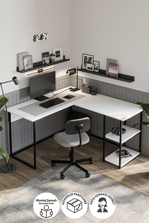 20-30-01 Odin Study Desk WHITE