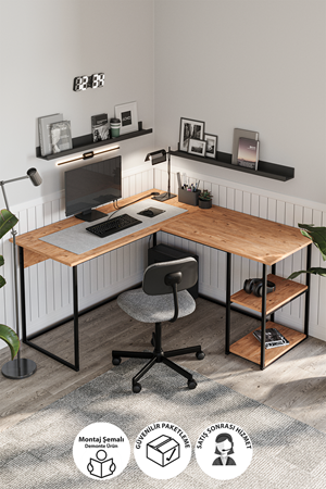 20-30 Odin Study Desk PINE
