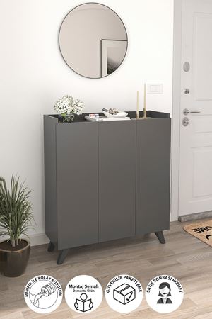 12-30-08 Kumsal Cabinet With 3 Doors ANTHRACITE