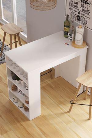 34-09-01 Kitchen Bar Table WHITE