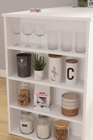 34-09-01 Kitchen Bar Table WHITE