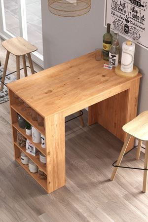 34-09-02 Kitchen Bar Table PINE