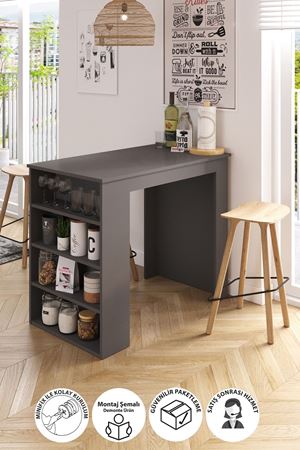 34-09-08 Kitchen Bar Table ANTHRACITE