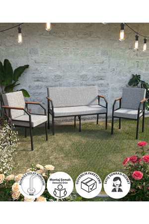 34-10-06 Linea Garden Set BLACK