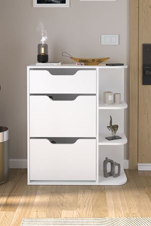 18-35-01 Smyrna Shoerack WHITE