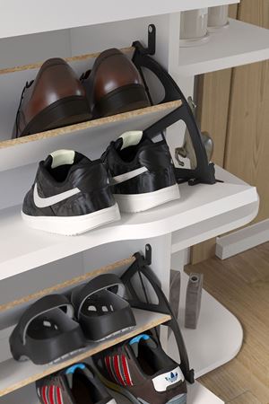 18-35-01 Smyrna Shoerack WHITE