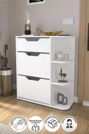 18-35-01 Smyrna Shoerack WHITE