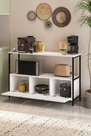 29-03-01 Console with Flap Door WHITE