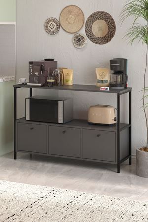 29-03-08 Console with Flap Door ANTHRACITE