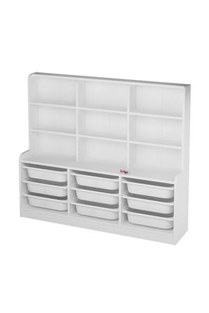 12-42-01 Almina Cabinet with 9 Baskets 9 Shelves WHITE
