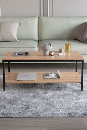 Bofigo Orta Sehpa Yan Sehpa Dekoratif Sehpa Metal Sehpa Athena Çam